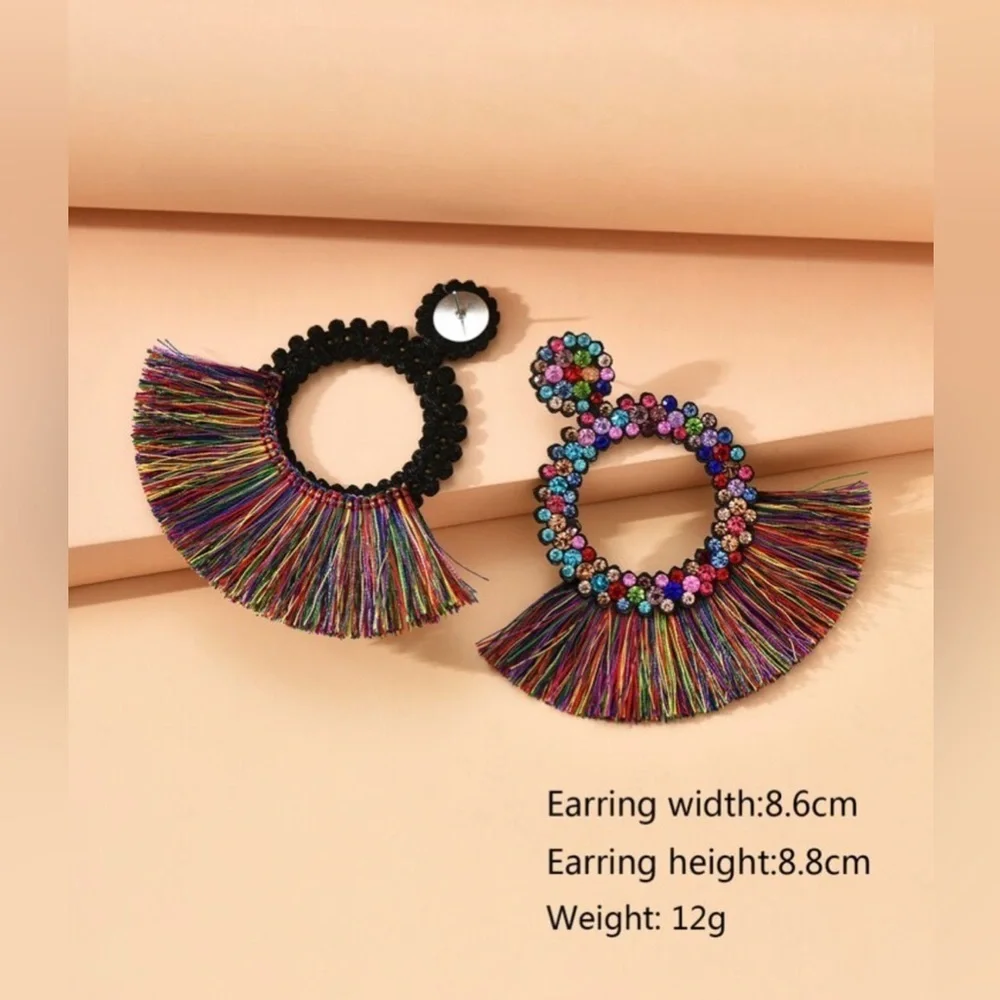 ✨NEW Colorful Beaded Hoop Earrings